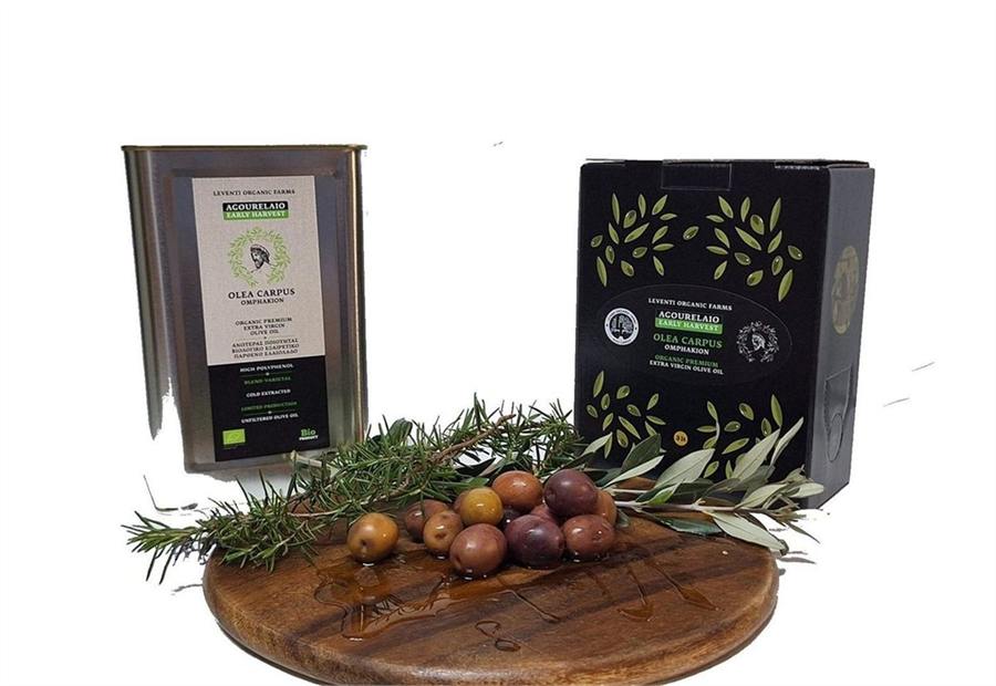 Olea Carpus packaging with metal container